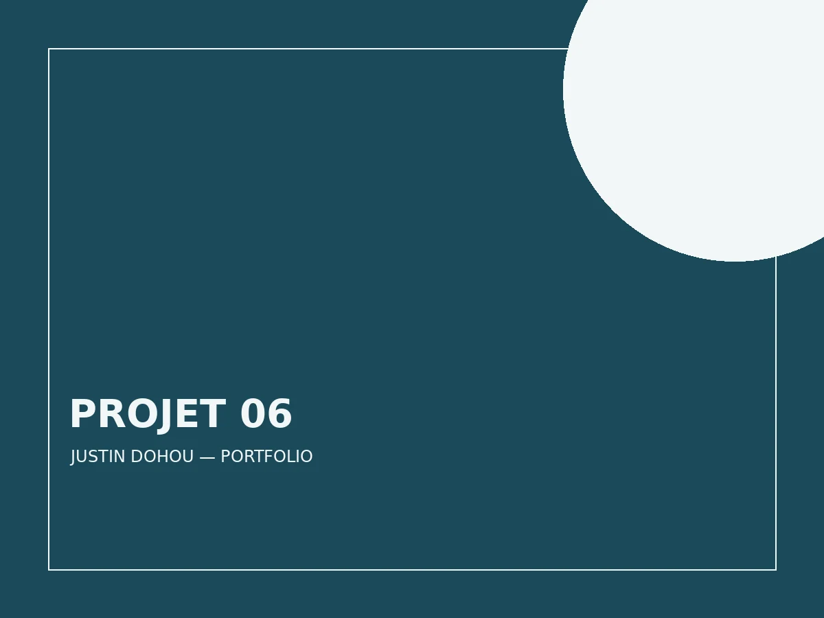 Aperçu du projet 6 de Justin DOHOU — Identité de marque