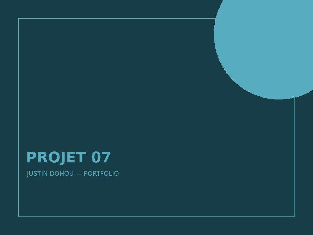 Aperçu du projet 7 de Justin DOHOU — Campagne digitale